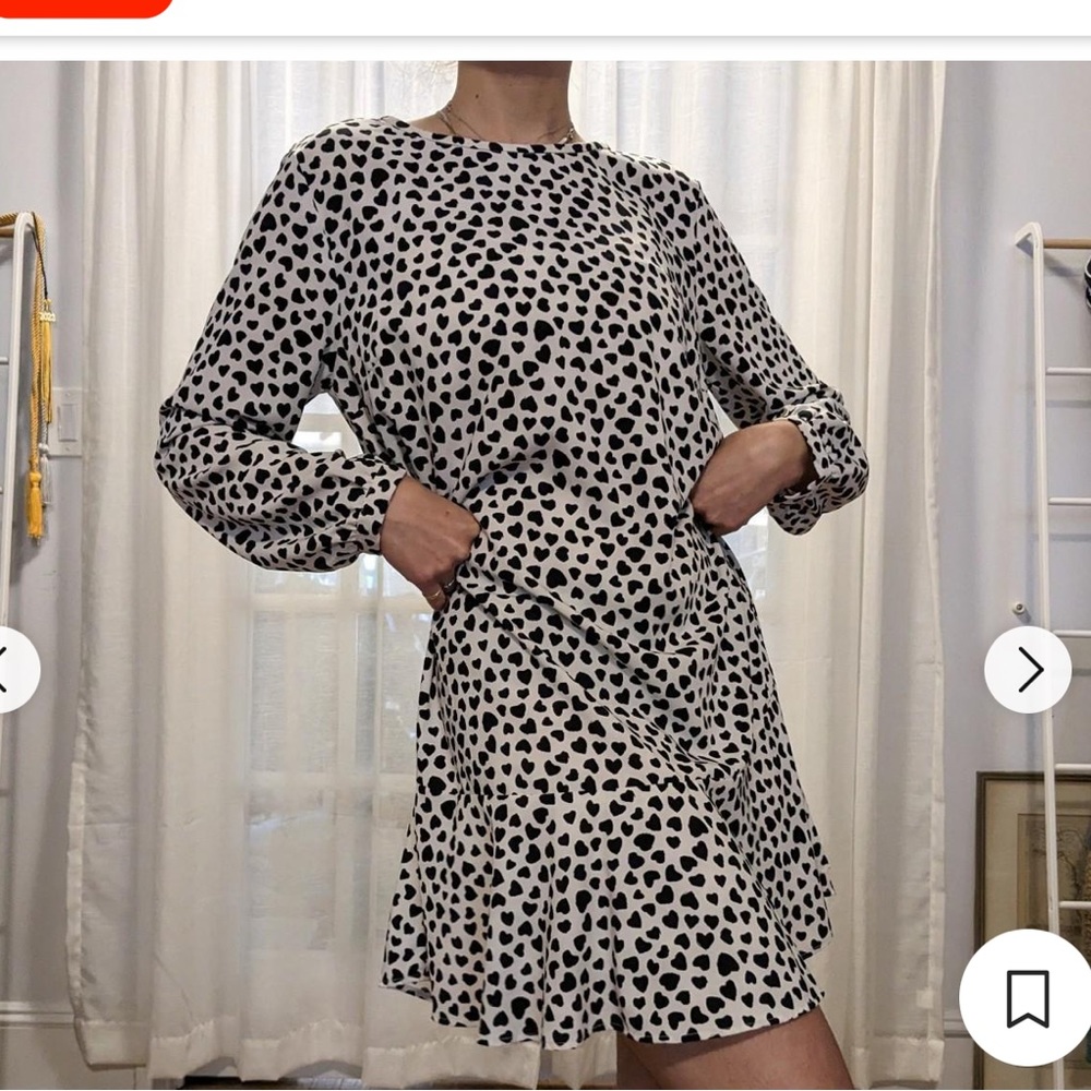 LOFT DALMATIAN PRINT DRESS